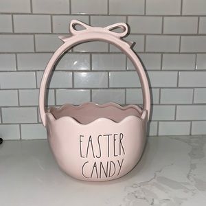 BNWT RAE DUNN EASTER CANDY EASTER BASKET PINK